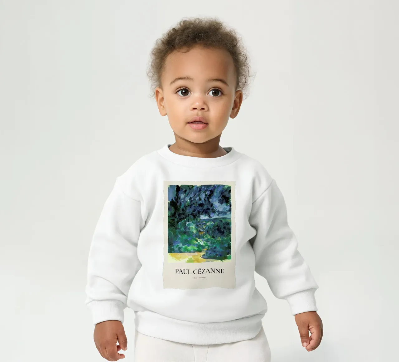 Cézanne - Blue Landscape baby sweatshirt by ARTOTHEK