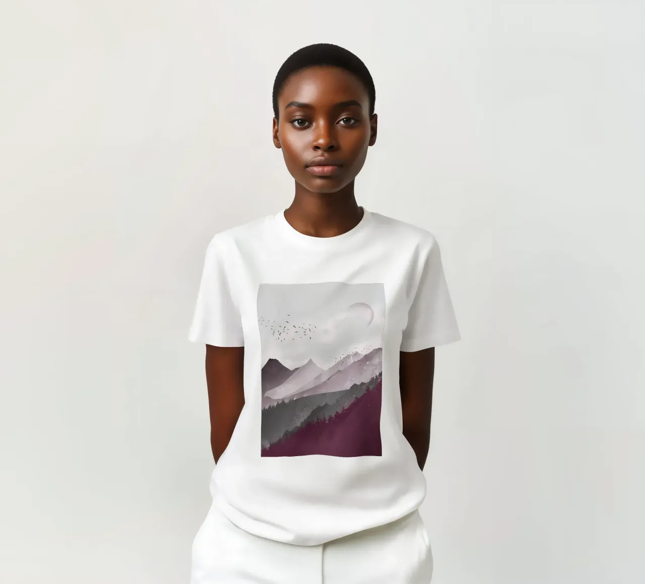 Luna d'autunno t-shirt da Albert S Jacob