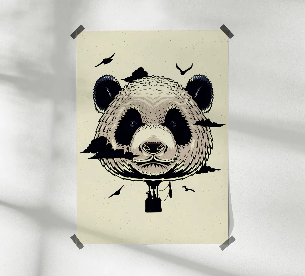 Mongolfiera Panda poster da James M Coyle