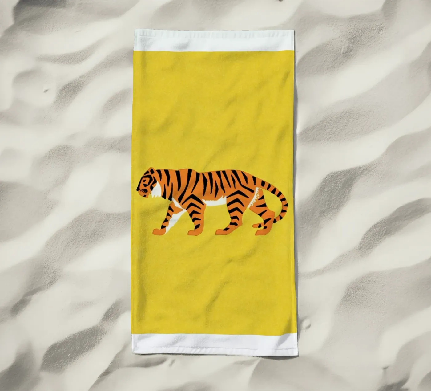 Tiger Yellow telo mare da Little Flourishes