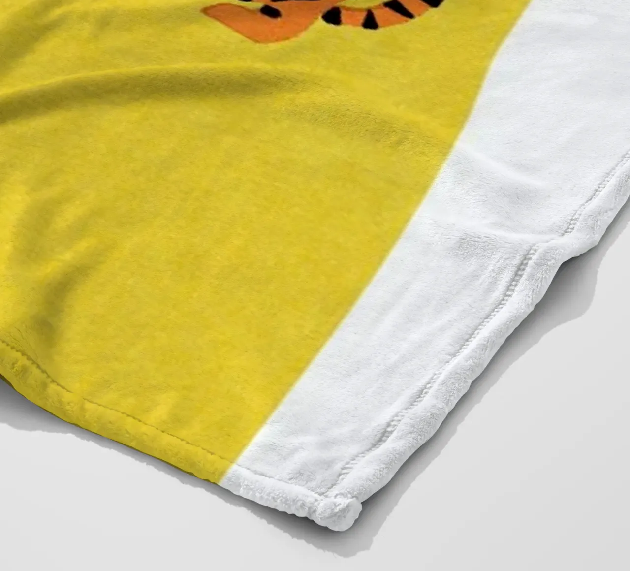 Tiger Yellow coperta in pile da Little Flourishes
