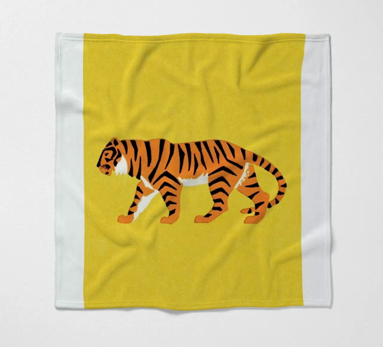 Tiger Yellow coperta in pile da Little Flourishes