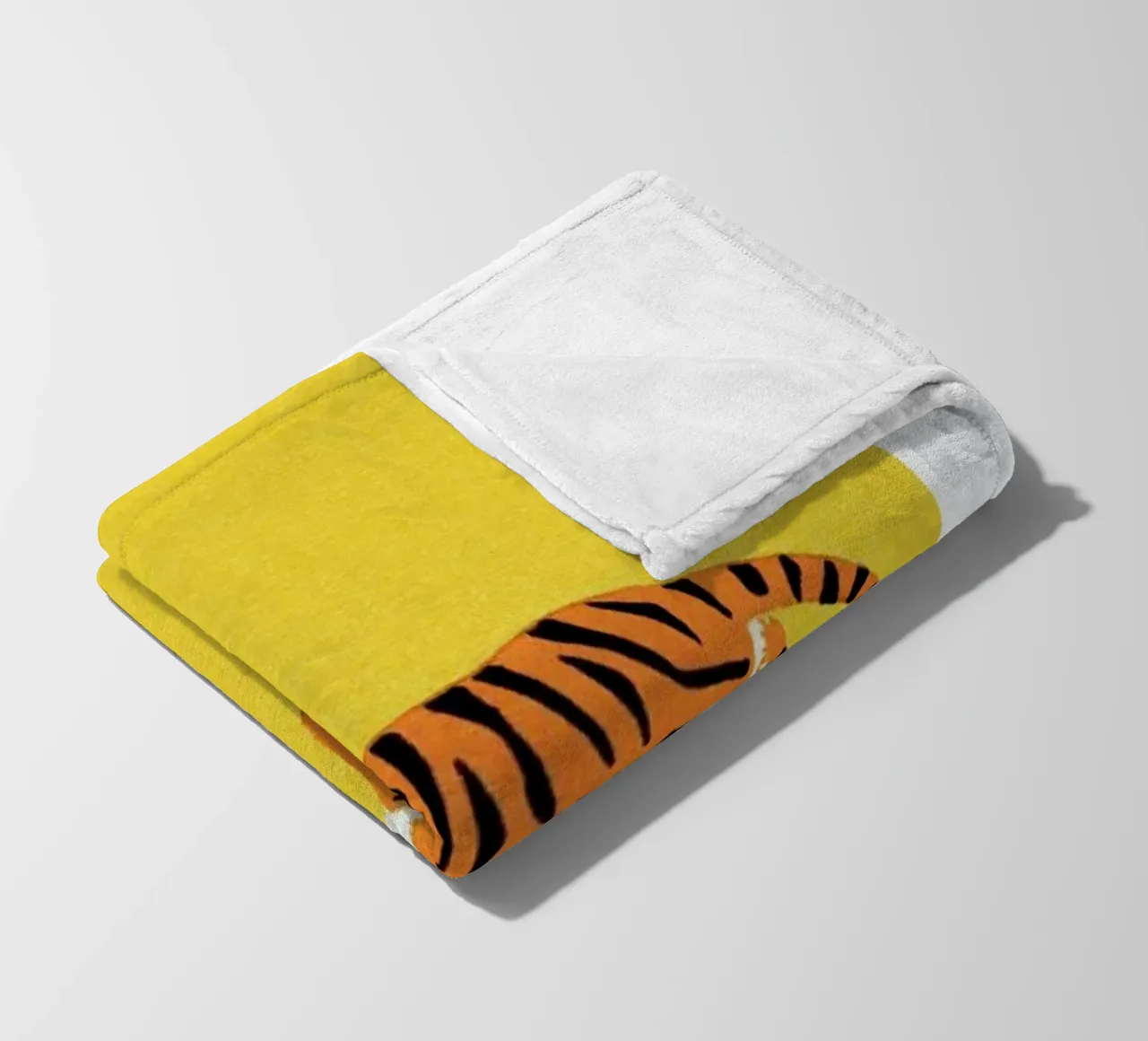 Tiger Yellow coperta in pile da Little Flourishes