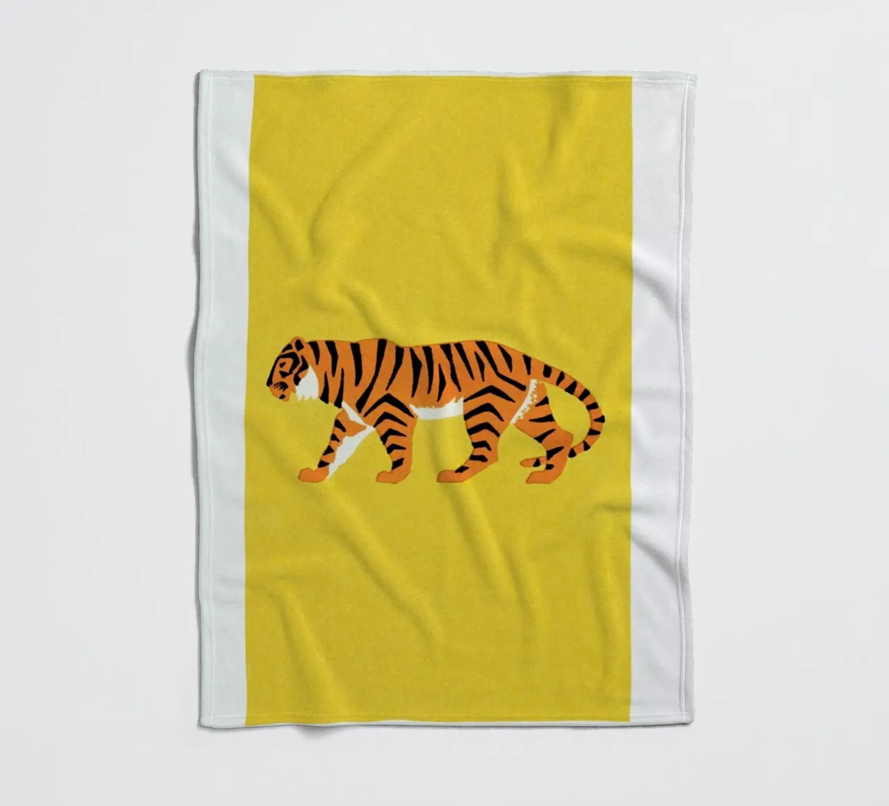 Tiger Yellow coperta in pile da Little Flourishes
