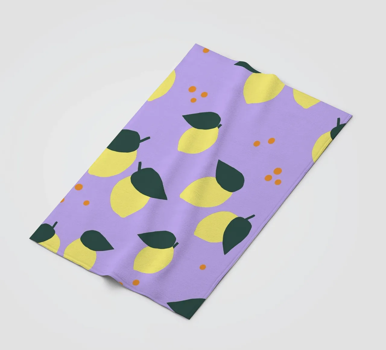 Limone Allover coperta in pile da Iris Knabenschuh Design