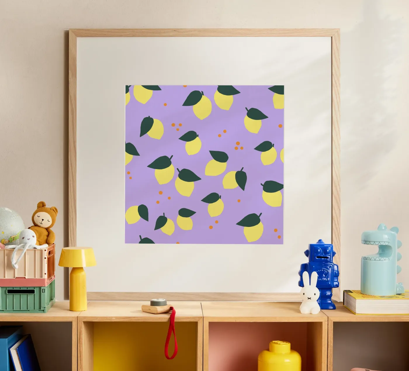 Limone Allover poster da Iris Knabenschuh Design