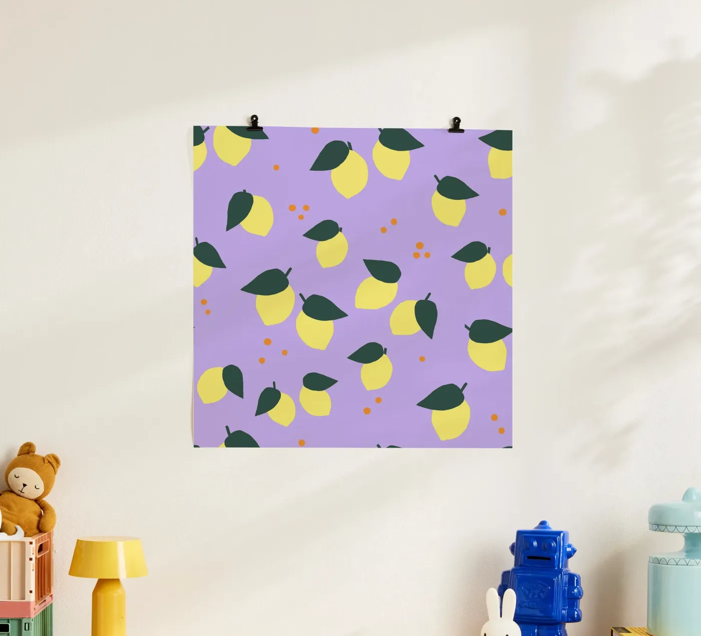 Limone Allover poster da Iris Knabenschuh Design