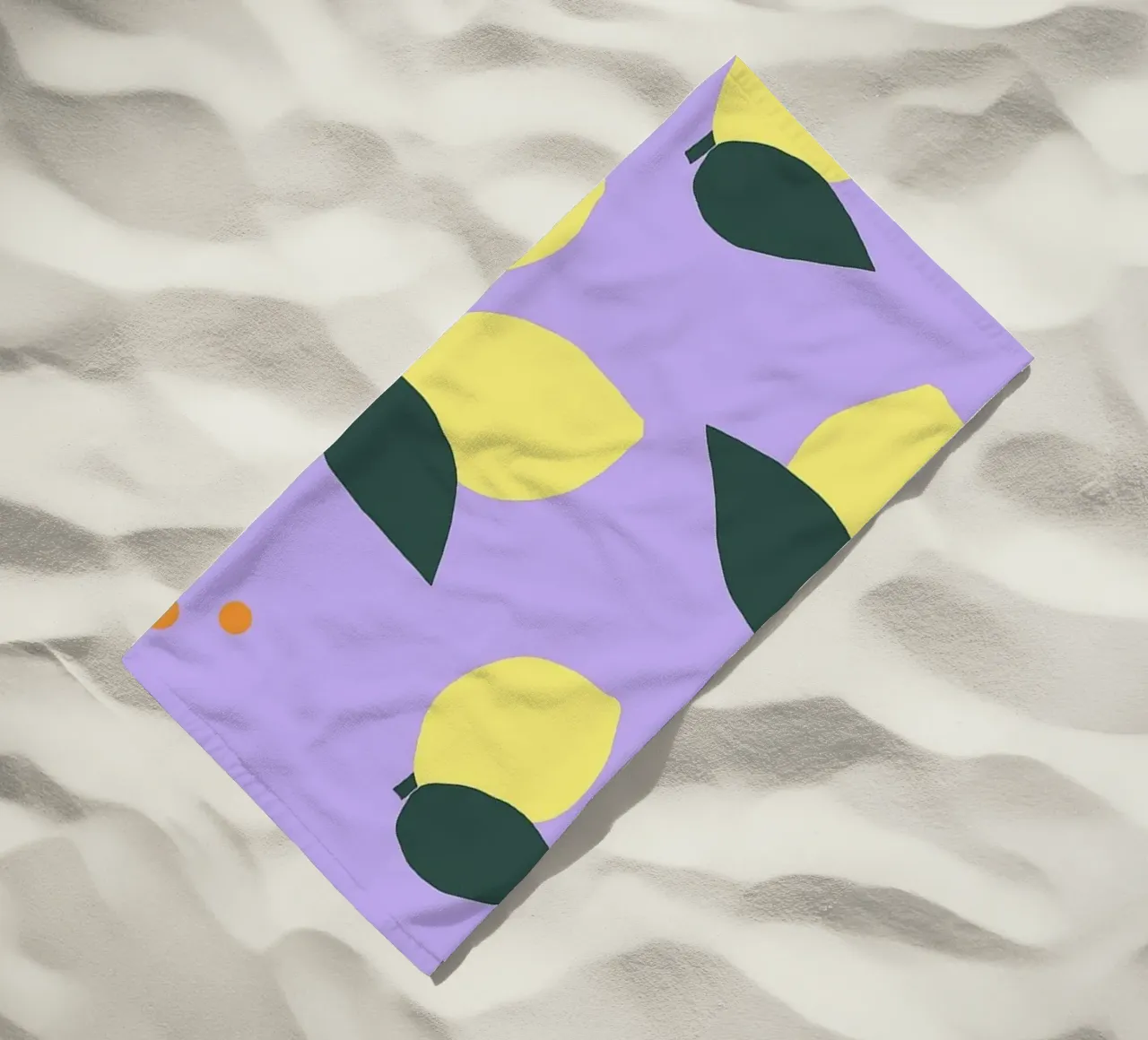Limone Allover telo mare da Iris Knabenschuh Design