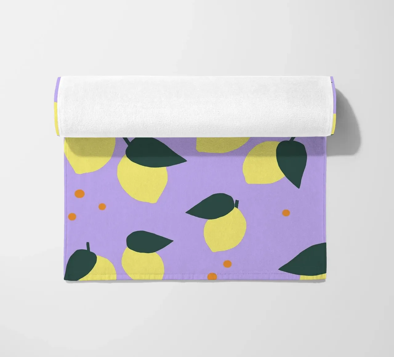 Limone Allover telo mare da Iris Knabenschuh Design