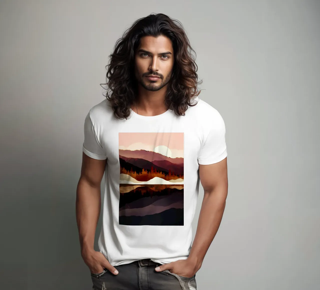 Colline viola t-shirt da Albert S Jacob