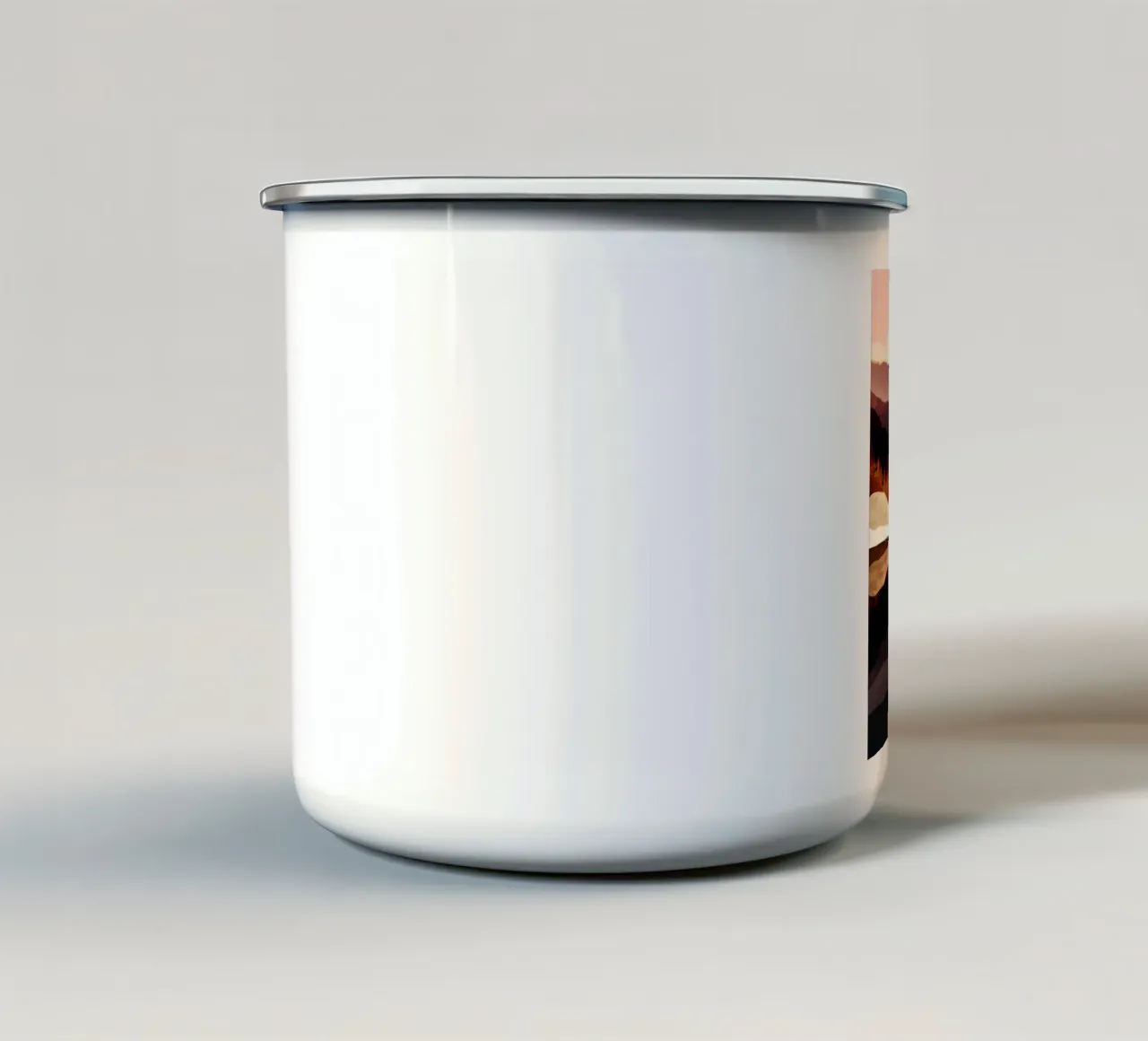 Colline viola tazza in smalto da Albert S Jacob
