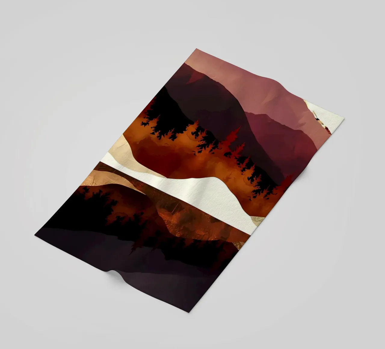 Colline viola telo mare da Albert S Jacob