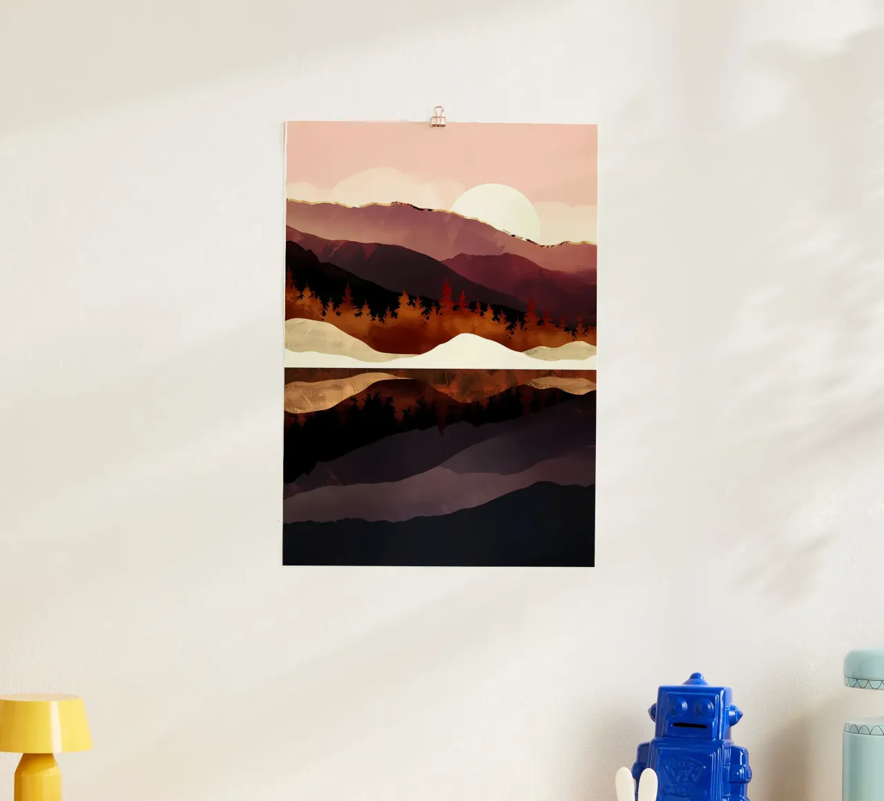 Colline viola poster da Albert S Jacob