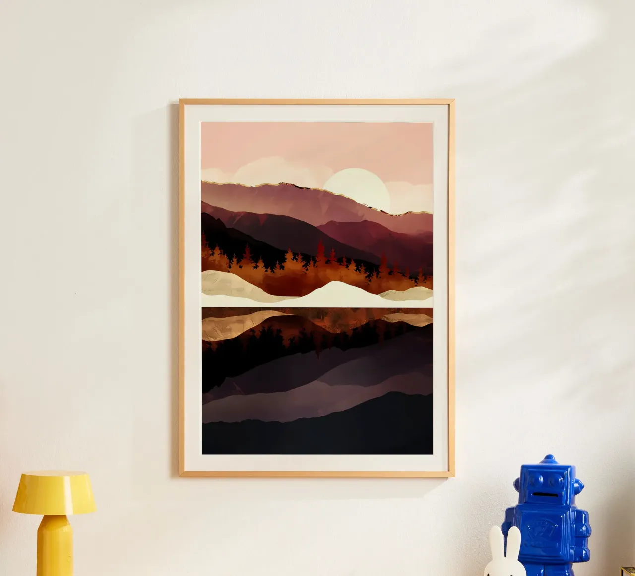 Colline viola poster da Albert S Jacob