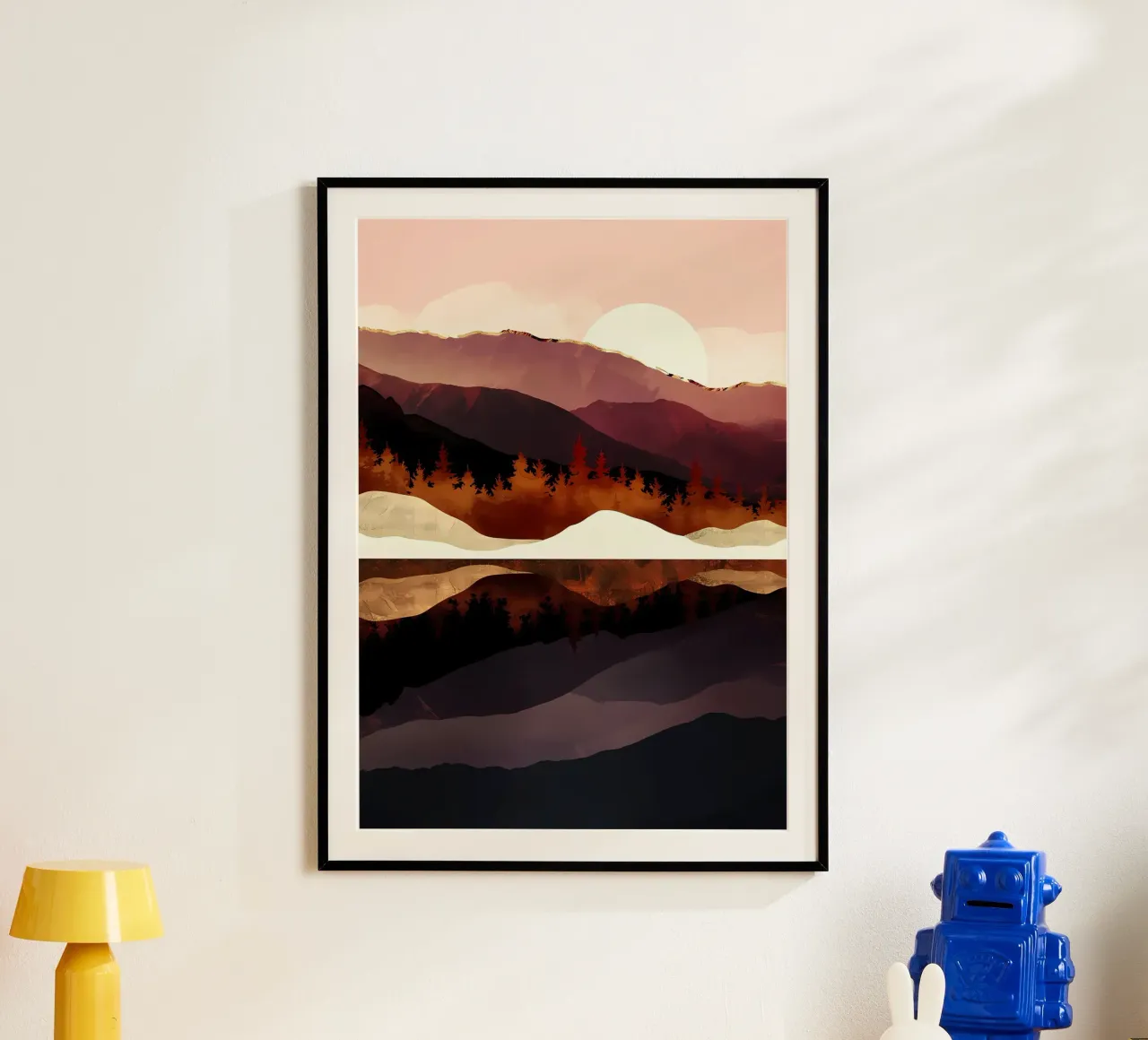 Colline viola poster da Albert S Jacob