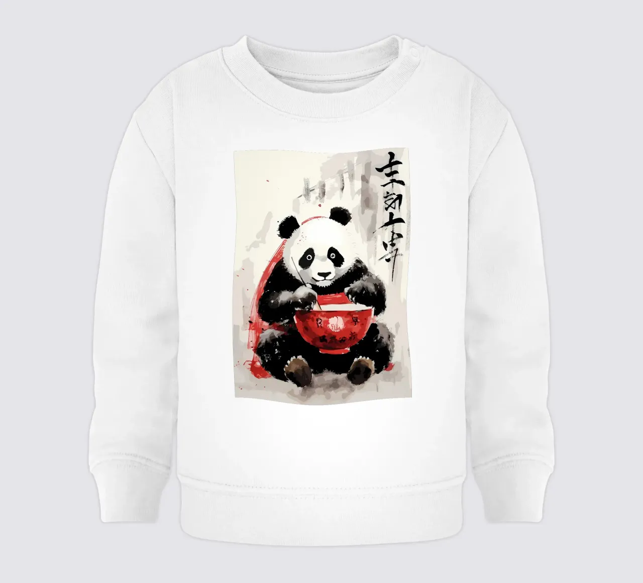 Panda carino giapponese felpa neonato da James M Coyle