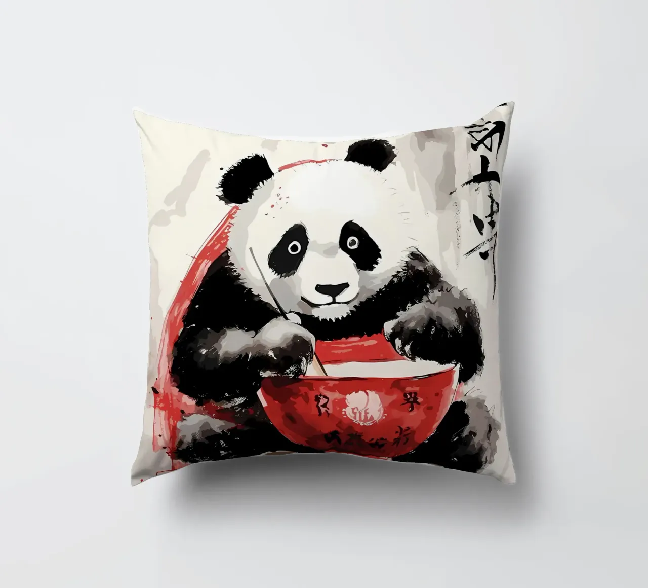 Panda carino giapponese cuscino da James M Coyle