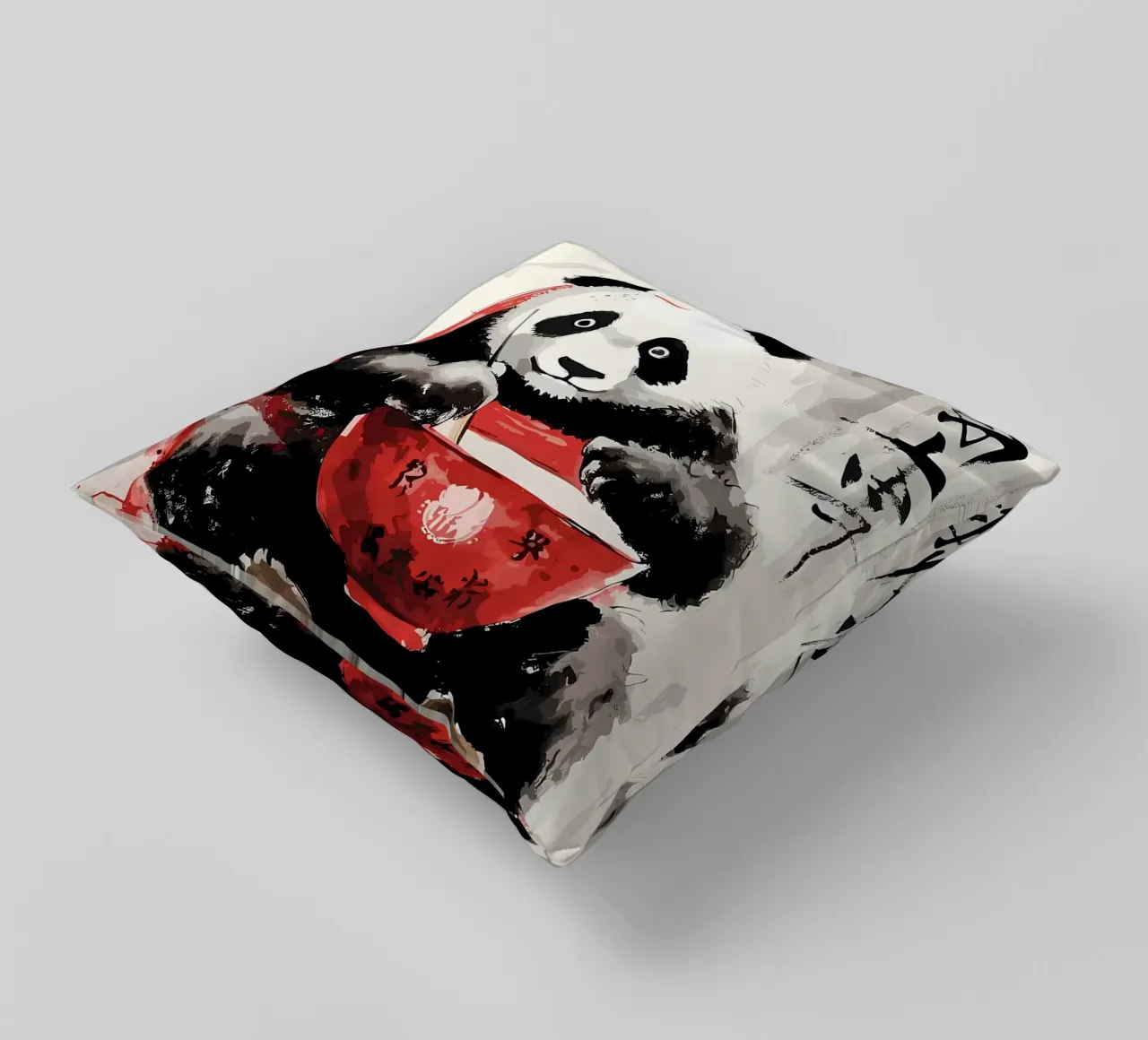 Panda carino giapponese cuscino da James M Coyle