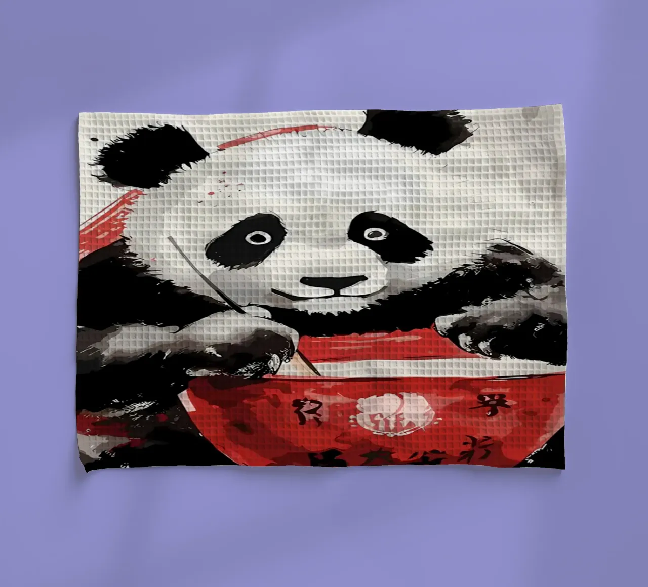 Panda carino giapponese canovaccio da cucina da James M Coyle