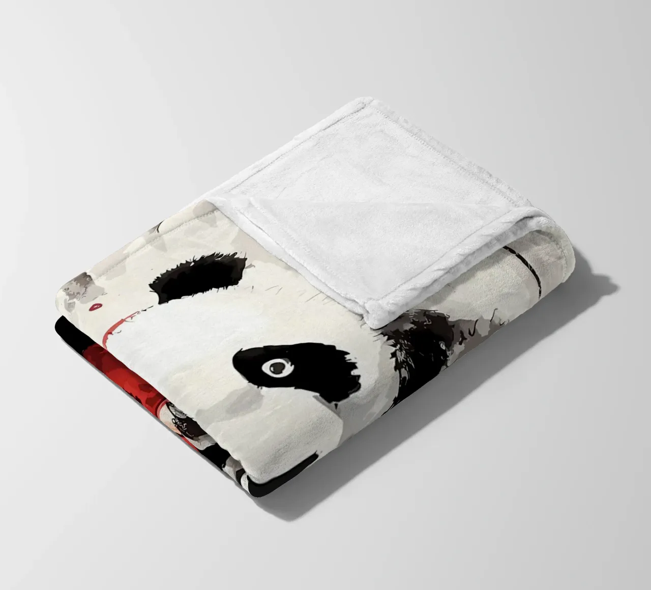 Panda carino giapponese coperta in pile da James M Coyle