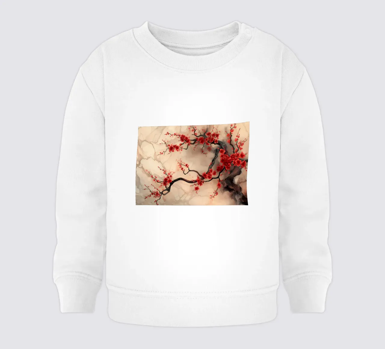 Bellezza in rosso felpa neonato da Rebecca Clark Wyrick