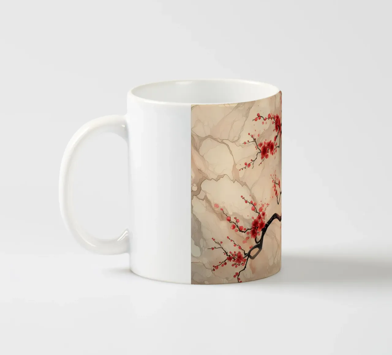 Bellezza in rosso tazza in ceramica da Rebecca Clark Wyrick