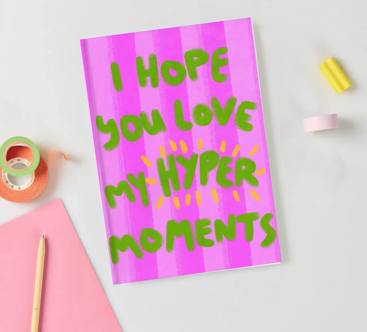 Hyper Moments notebook by Illustration Raissa Oltmanns