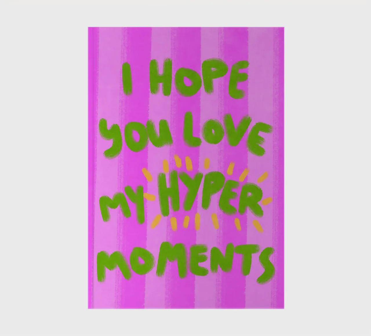 Hyper Moments notebook by Illustration Raissa Oltmanns