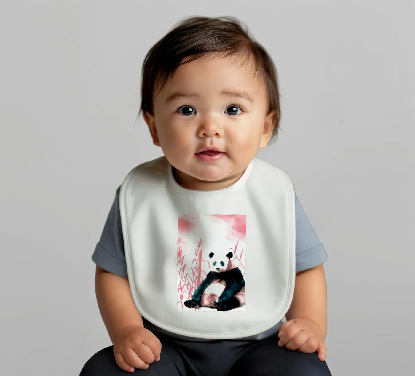 Panda and Bamboo Babylätzchen von James M Coyle