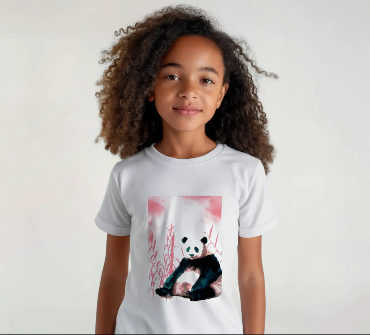 Panda e bambù t-shirt bambini da James M Coyle