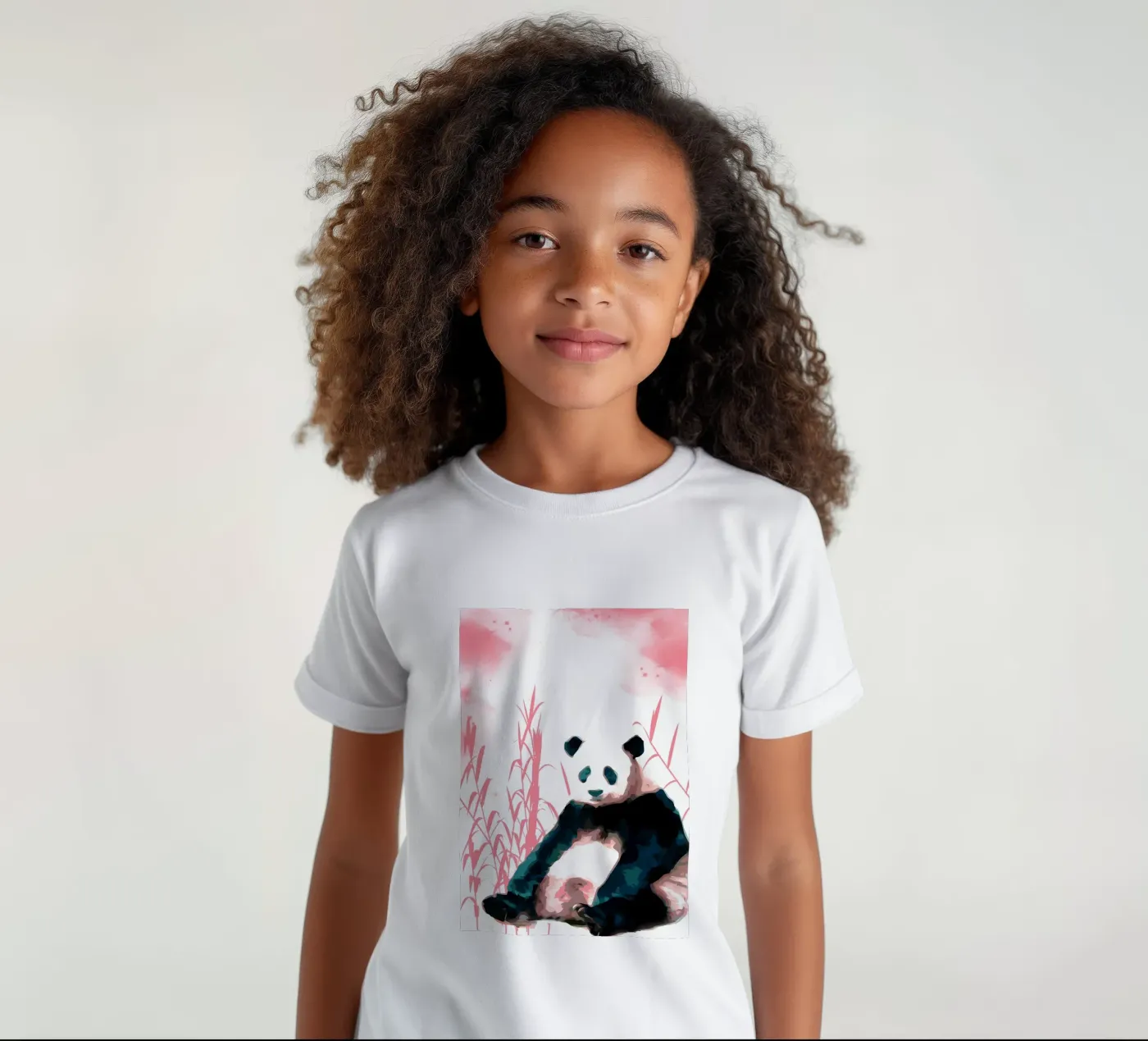Panda e bambù t-shirt bambini da James M Coyle