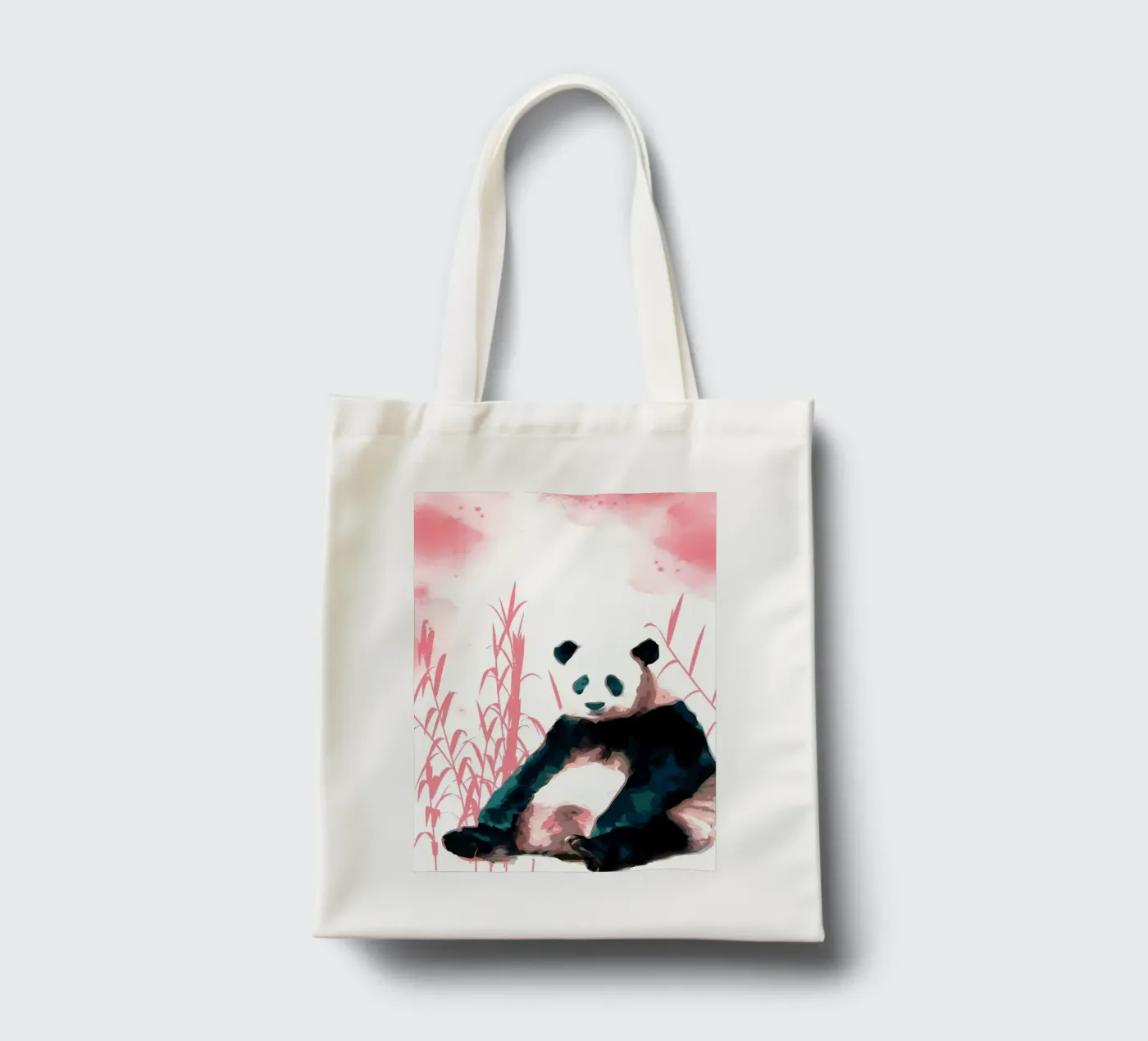 Panda e bambù borsa in juta da James M Coyle