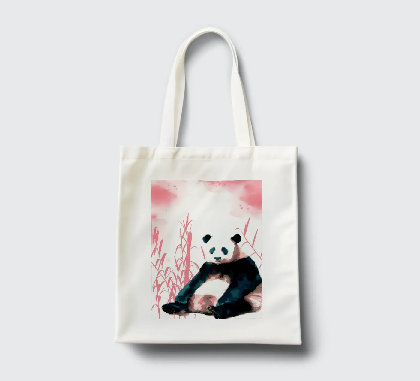 Panda e bambù borsa in juta da James M Coyle