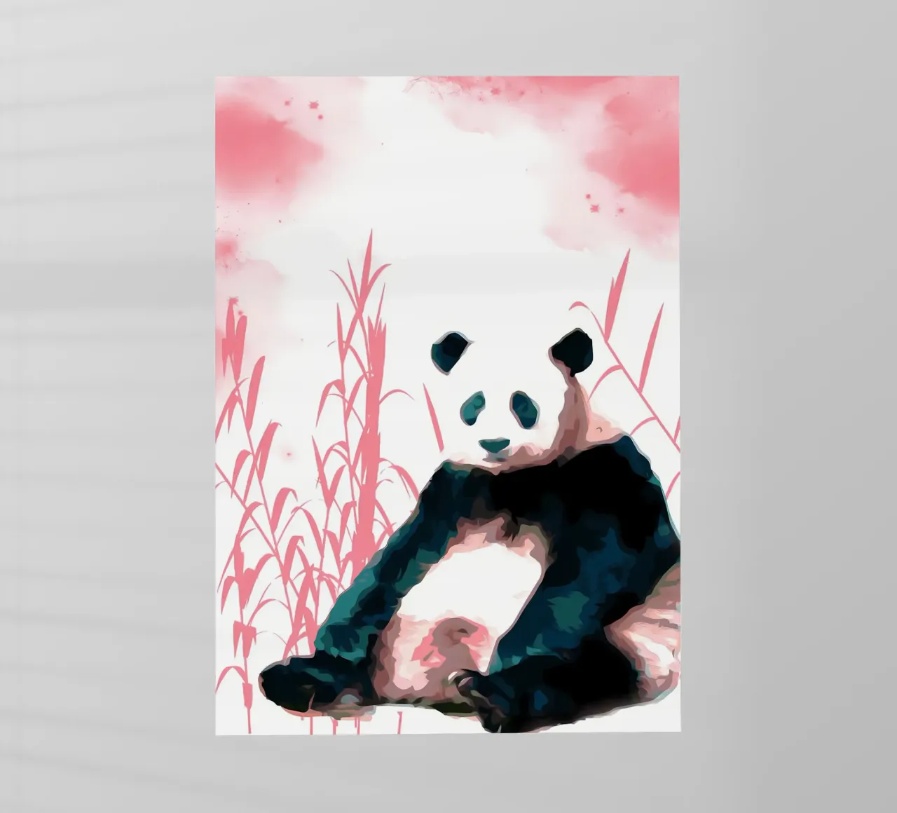 Panda e bambù pellicola backlit da James M Coyle