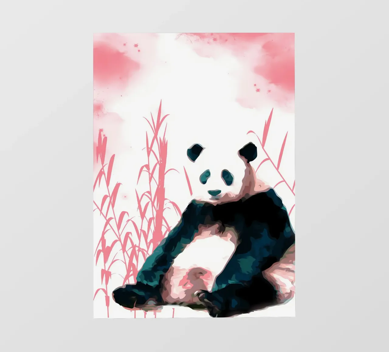 Panda e bambù pellicola backlit da James M Coyle