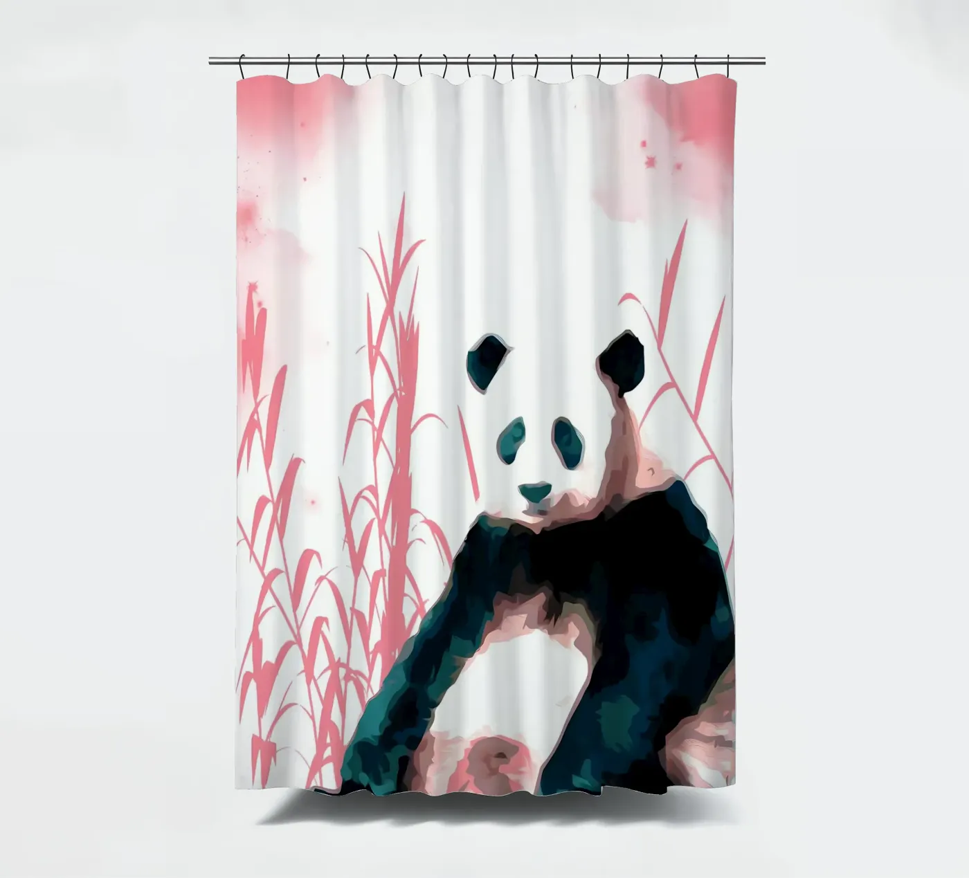 Panda e bambù tenda da doccia da James M Coyle