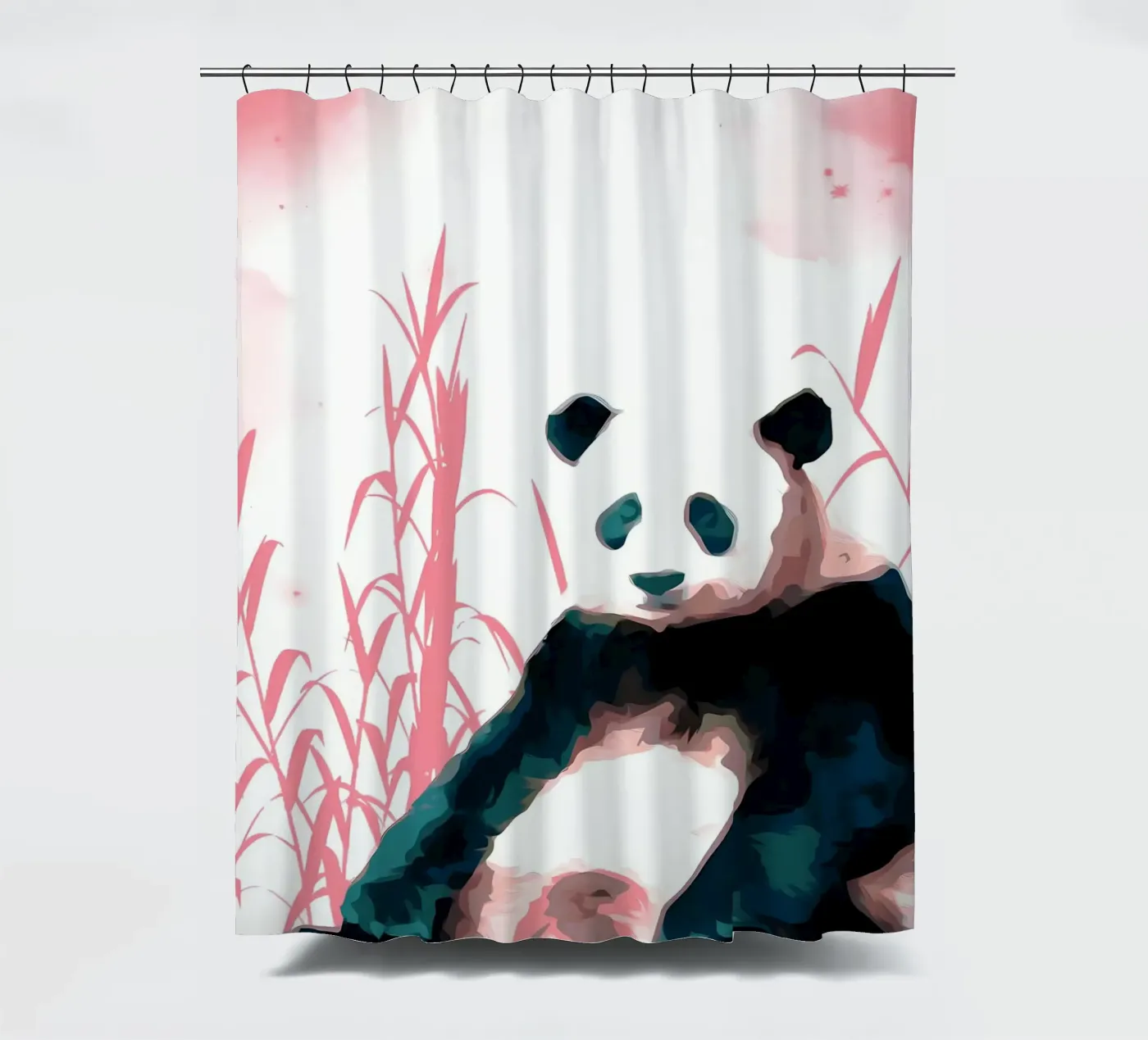 Panda e bambù tenda da doccia da James M Coyle