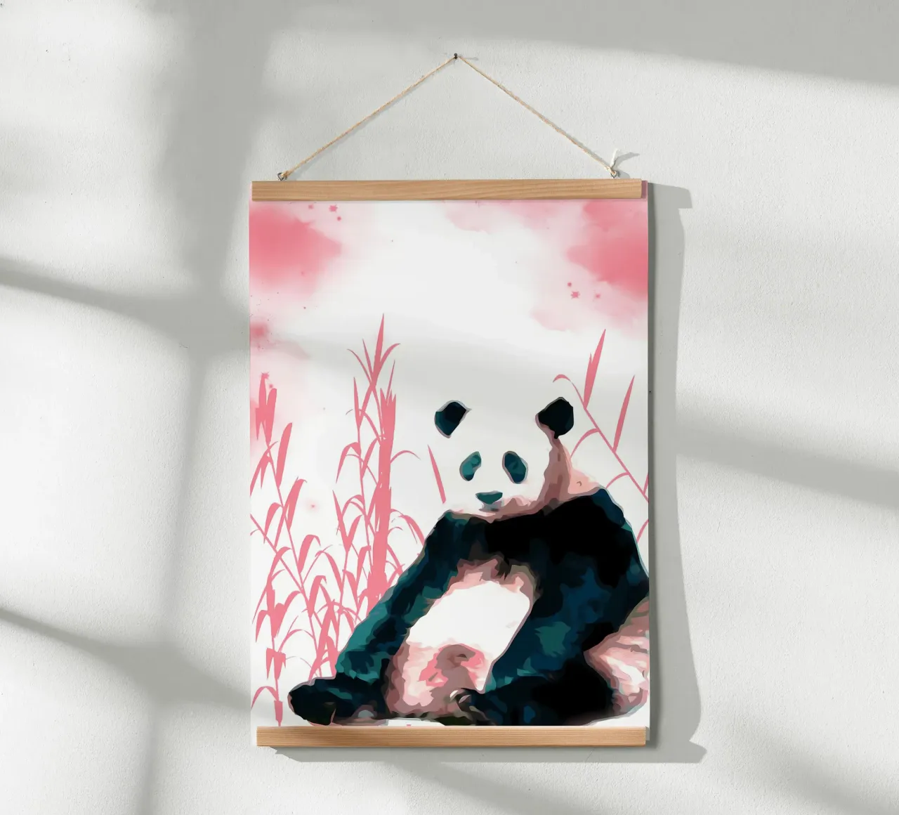 Panda e bambù carta hahnemühle da James M Coyle