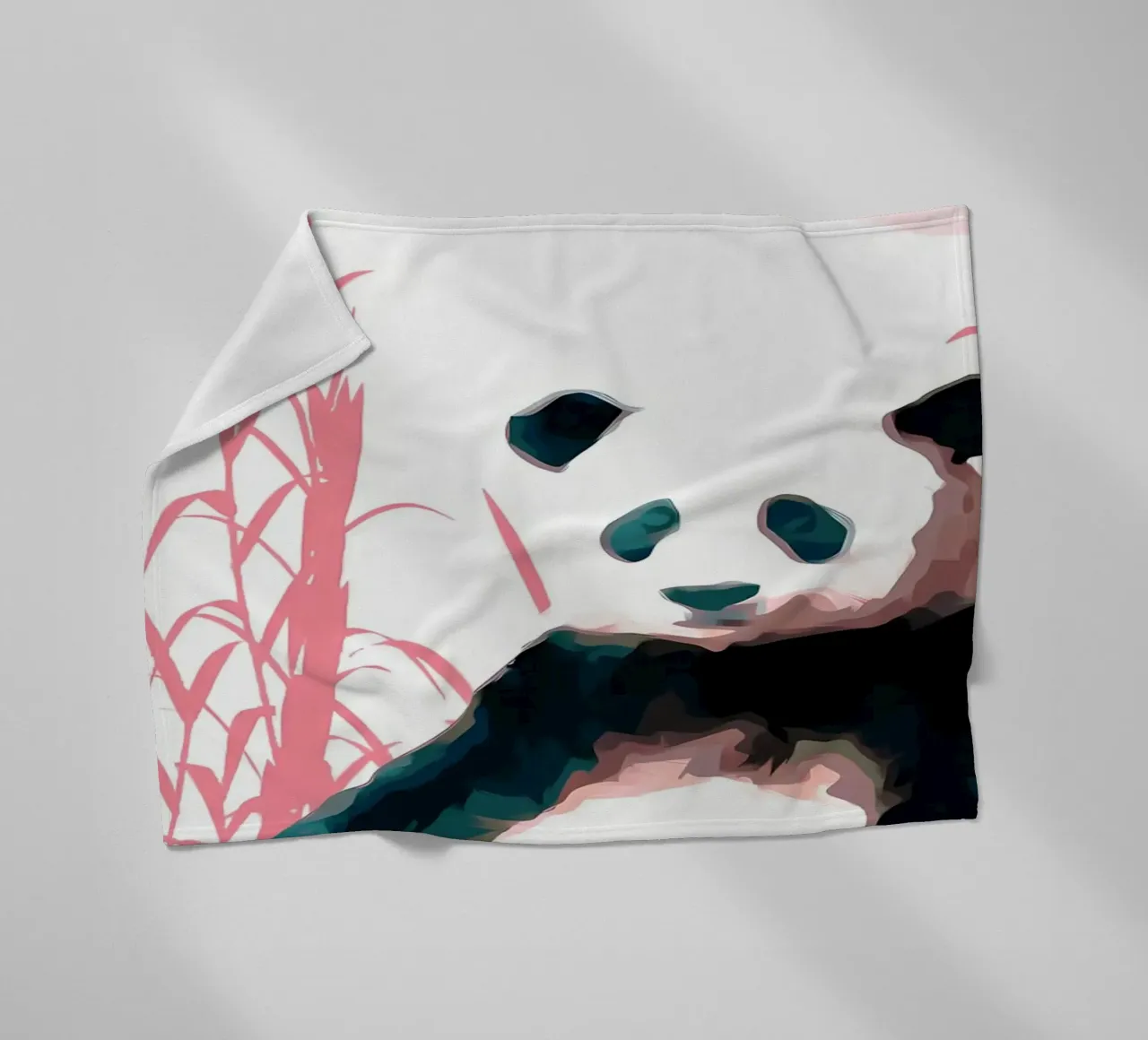 Panda and Bamboo coperta in pile da James M Coyle