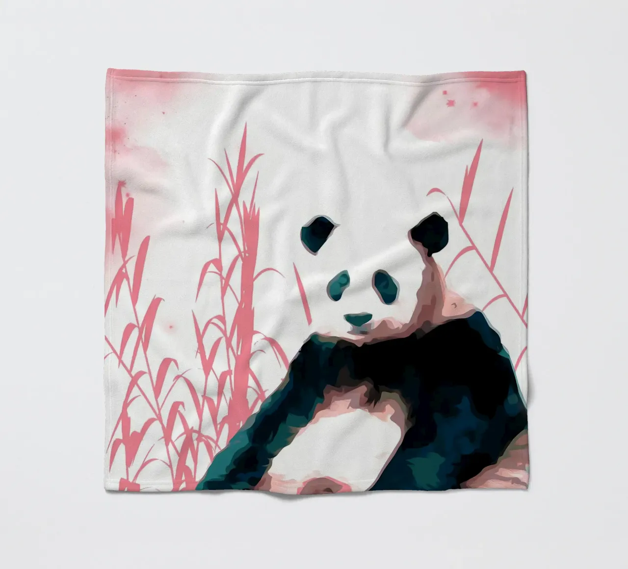 Panda and Bamboo coperta in pile da James M Coyle