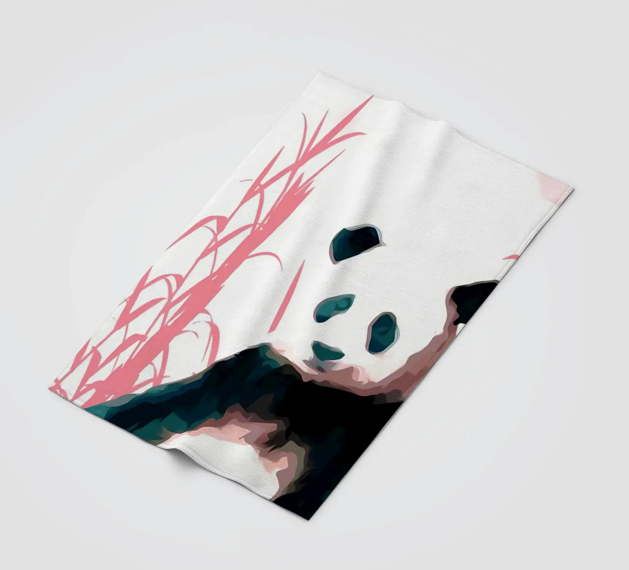 Panda and Bamboo coperta in pile da James M Coyle