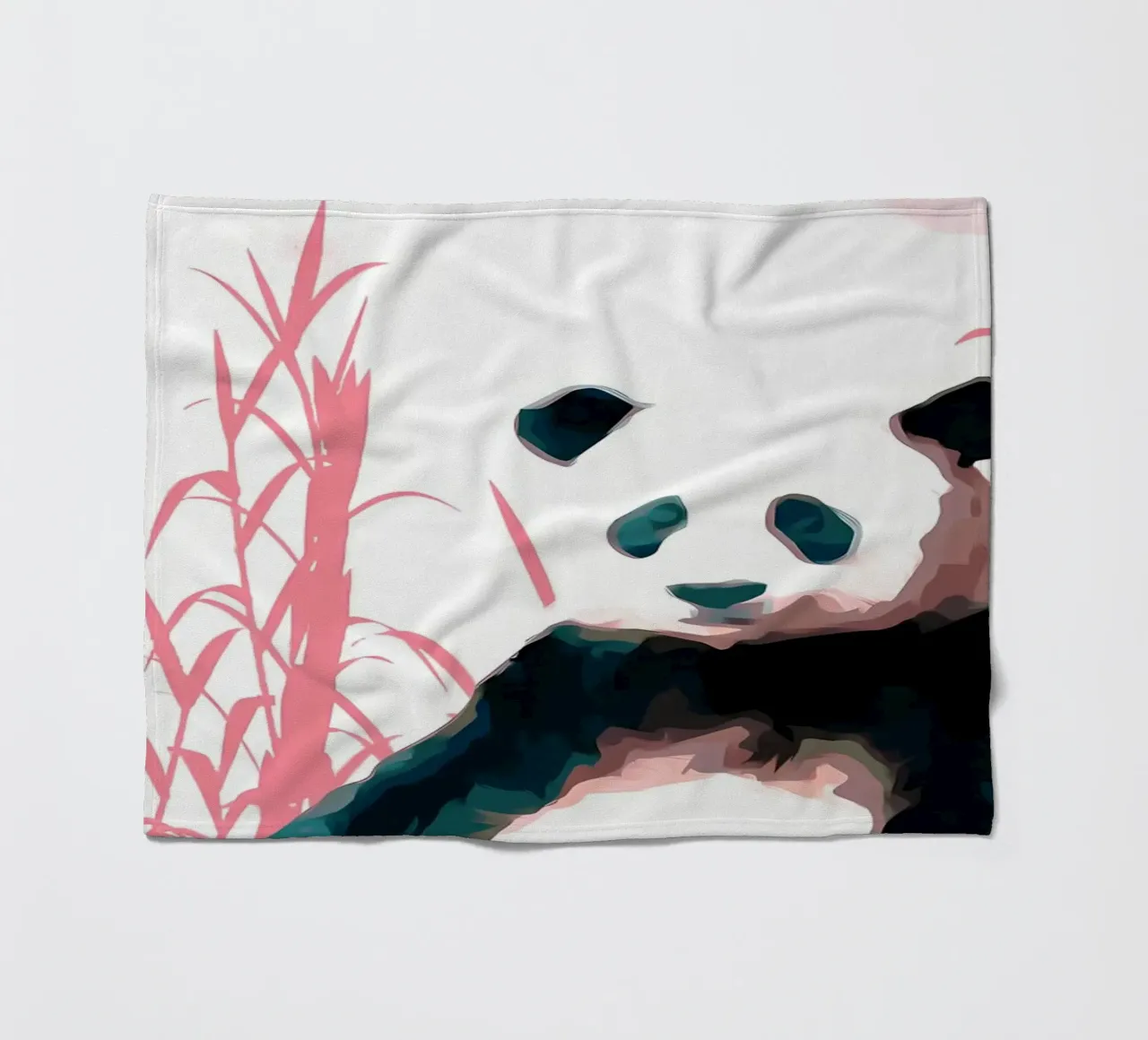 Panda and Bamboo coperta in pile da James M Coyle