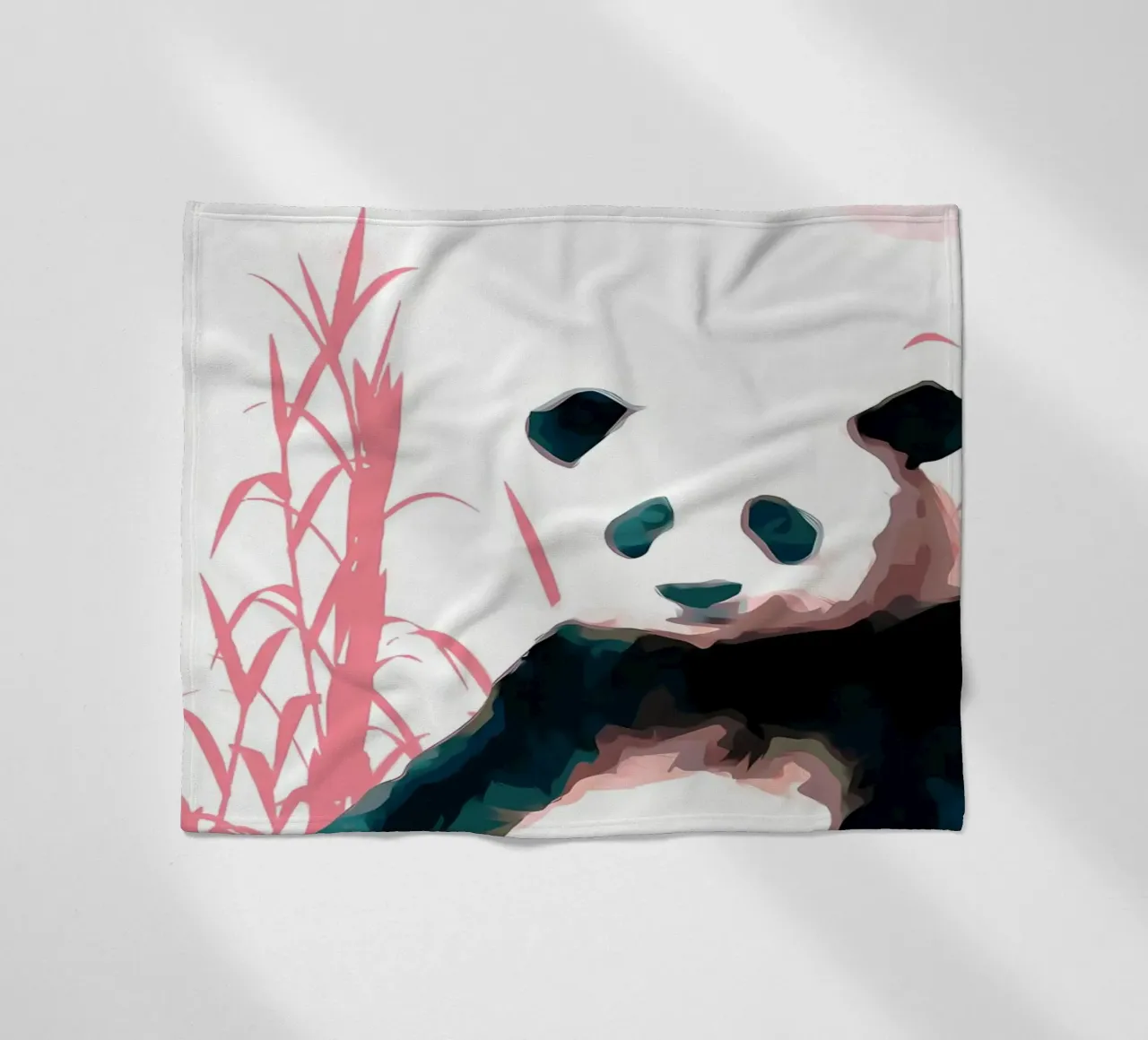 Panda and Bamboo coperta in pile da James M Coyle
