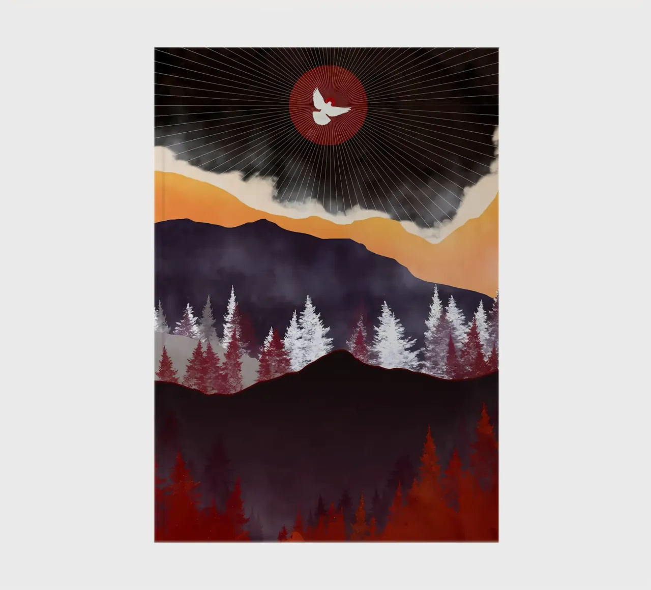 Rose Mountain Reflection notebook by Albert S Jacob