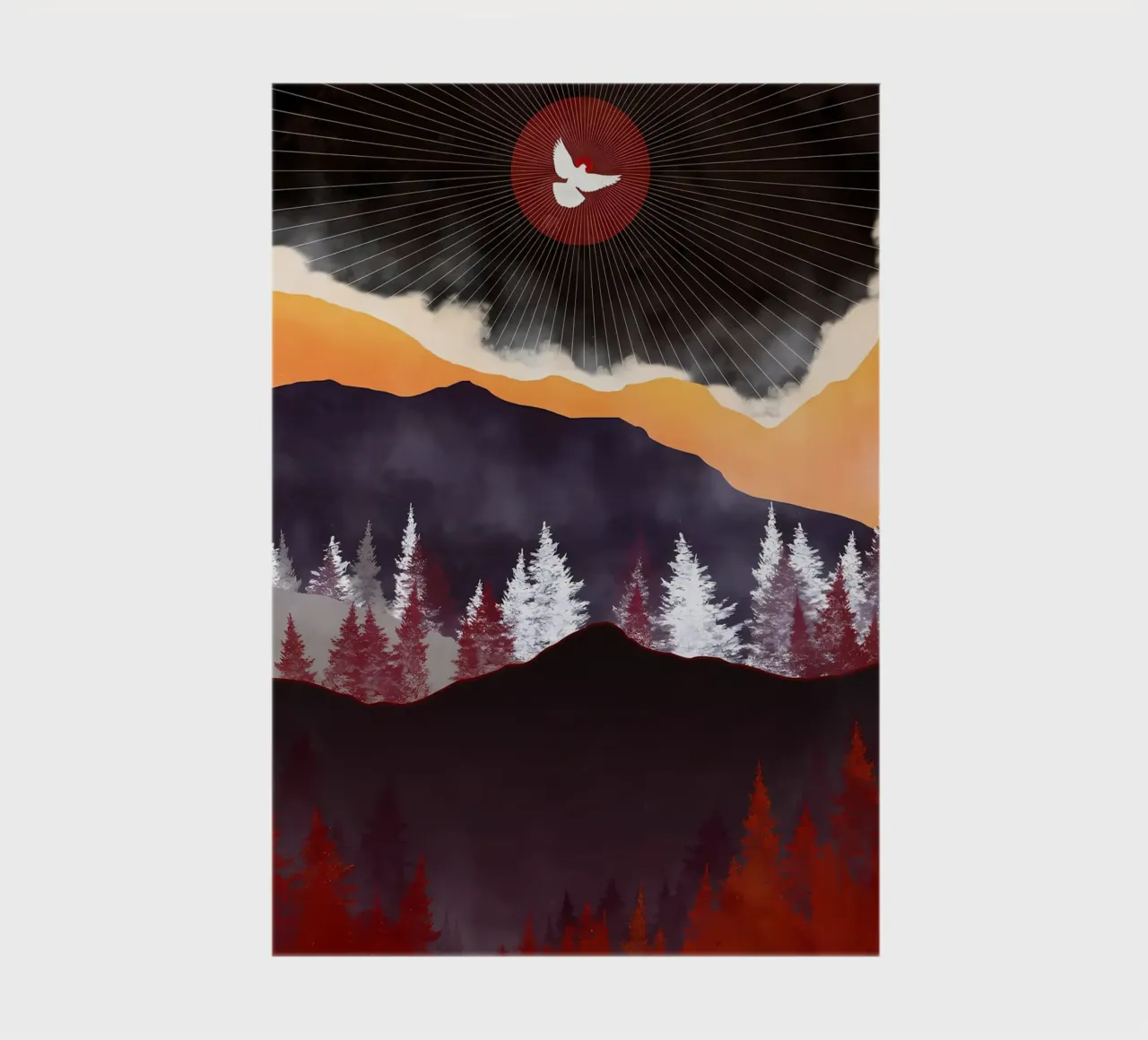 Rose Mountain Reflection notebook by Albert S Jacob