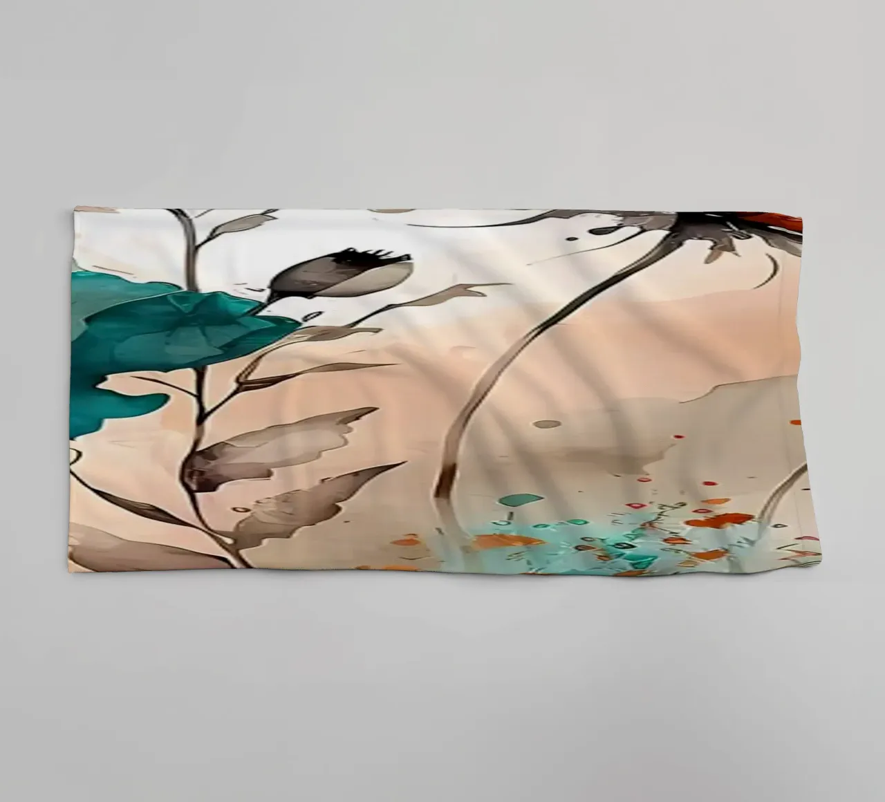 fiori acquerellati asciugamano da bagno da Rebecca Clark Wyrick