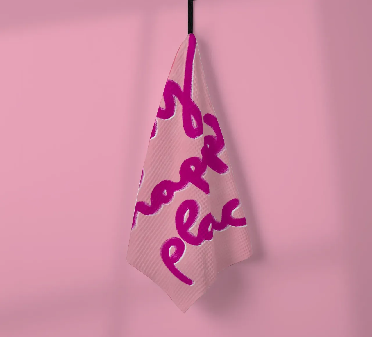 My Happy Place Handlettering canovaccio da cucina da Illustration Raissa Oltmanns