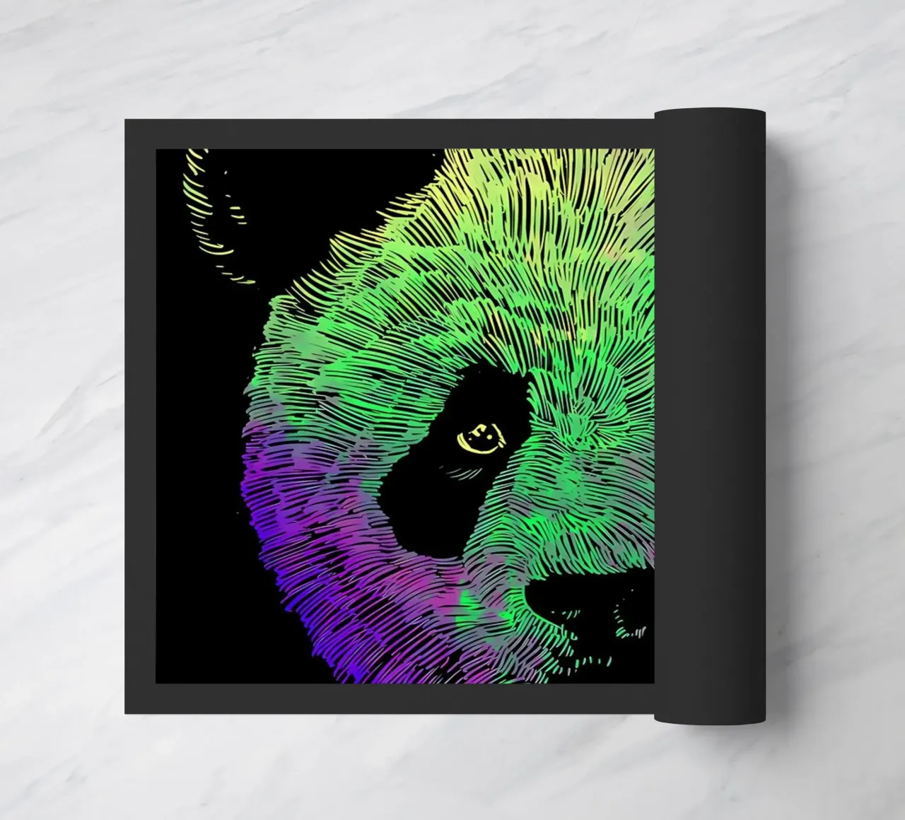 Fantastico panda colorato zerbino da James M Coyle