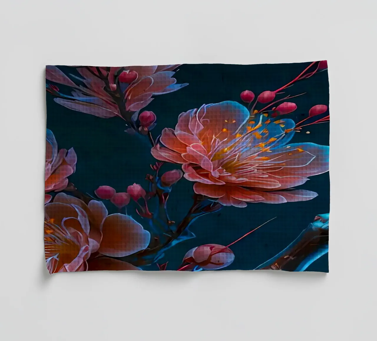 Fiori di ciliegio canovaccio da cucina da Rebecca Clark Wyrick