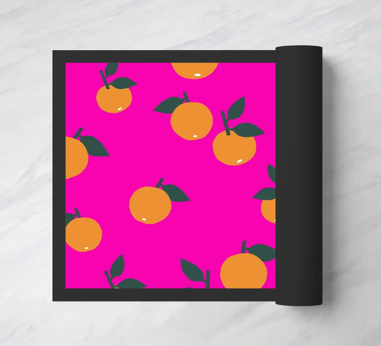 Orange Allover zerbino da Iris Knabenschuh Design